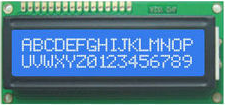 Blue HD44870 LCD
